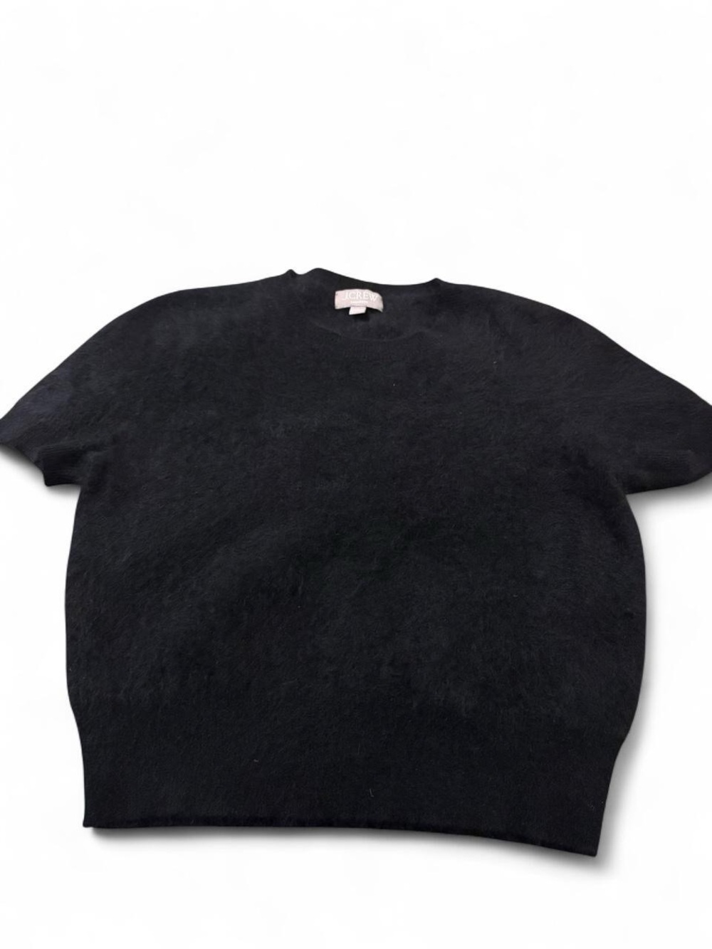 J. Crew Black Short-Sleeve Cashmere Sweater Tee